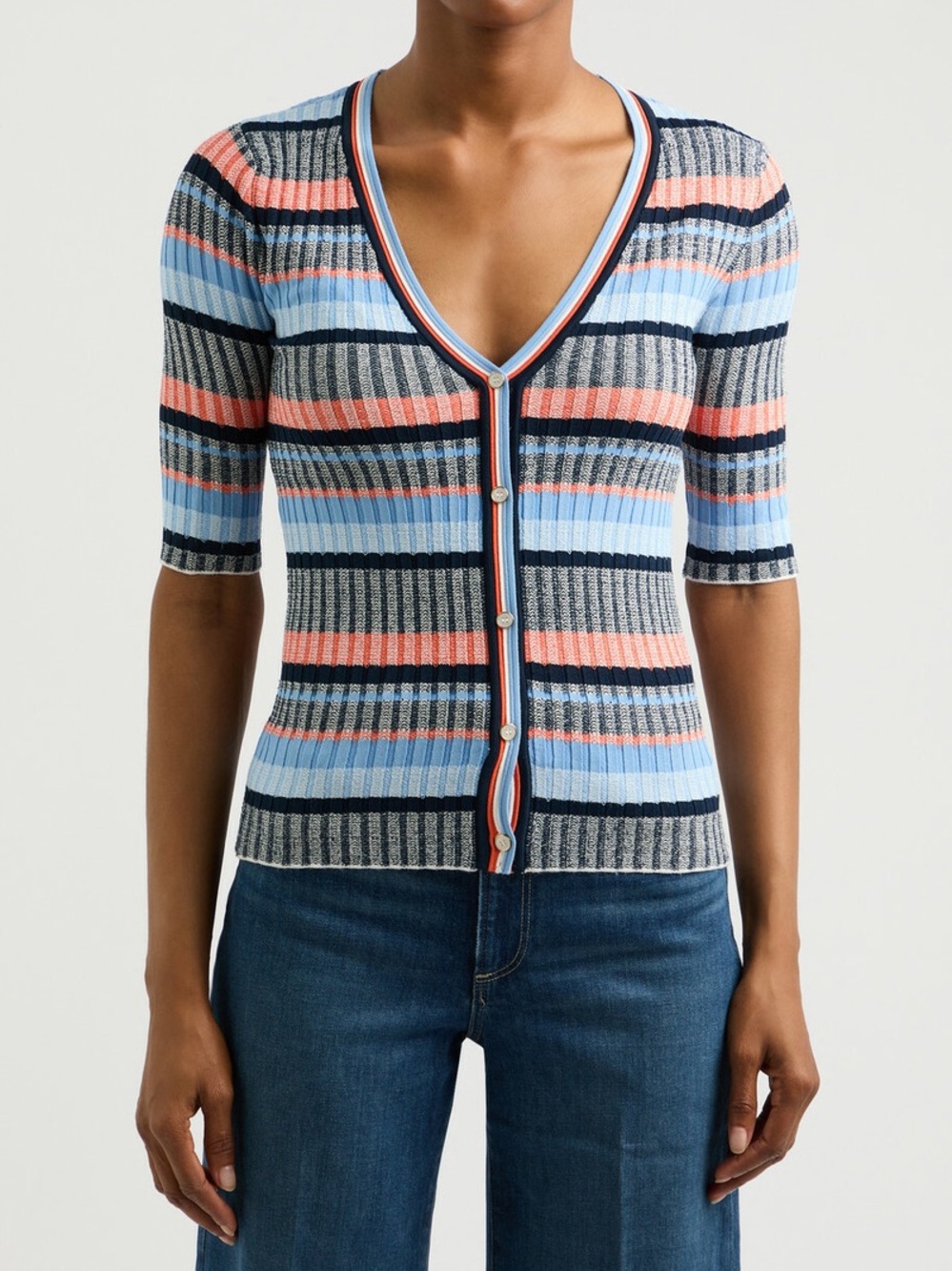 Veronica Beard Striped Sweater Set